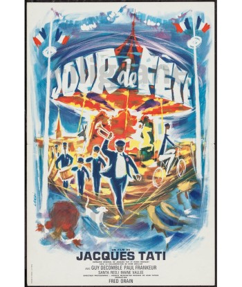 FILM JOUR de FêTE TATI Rhww-POSTER/REPRODUCTION d1 AFFICHE VINTAGE votre