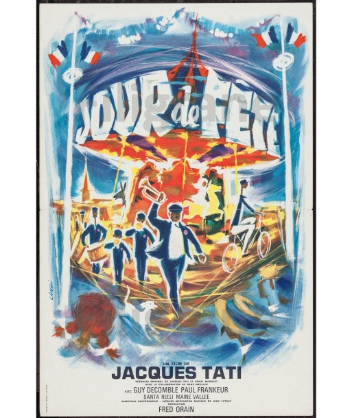 FILM JOUR de FêTE TATI Rhww-POSTER/REPRODUCTION d1 AFFICHE VINTAGE votre