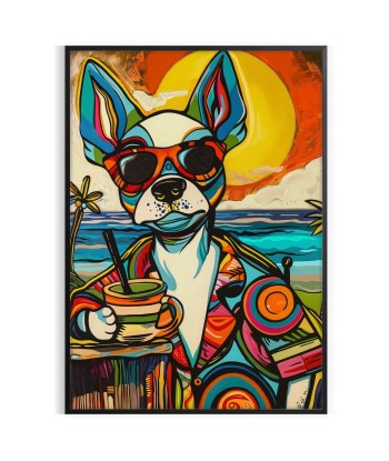 Dog Cokctail Animal Art Print les ligaments