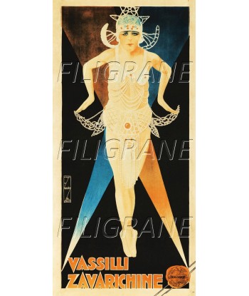 SPECTACLE Vassilli ZAVARICHINE Rcmm-POSTER/REPRODUCTION d1 AFFICHE VINTAGE pour bénéficier 