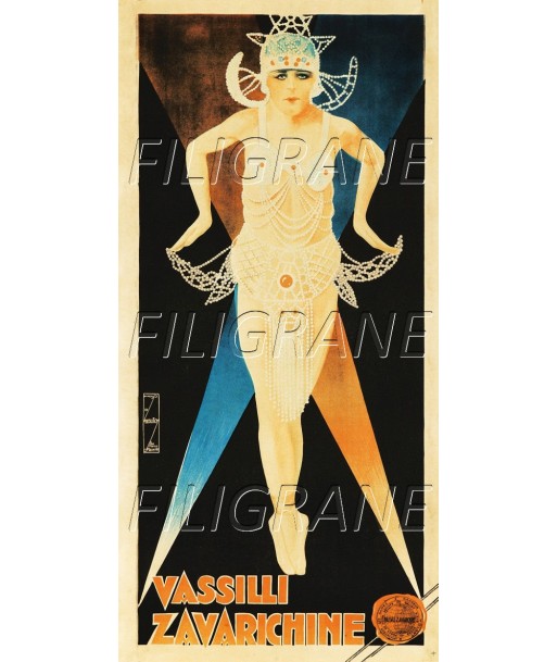 SPECTACLE Vassilli ZAVARICHINE Rcmm-POSTER/REPRODUCTION d1 AFFICHE VINTAGE pour bénéficier 