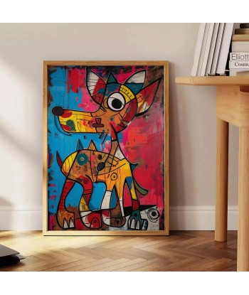 Dog Colored Animal Poster en stock