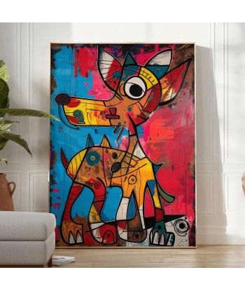 Dog Colored Animal Poster en stock