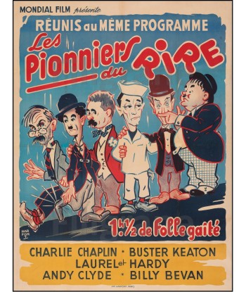 FILM LES PIONNERS du RIRE Rxei-POSTER/REPRODUCTION d1 AFFICHE VINTAGE pas cher