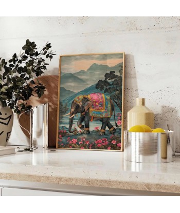 Elephant Wildlife Wall Art livraison gratuite