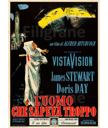 FILM L'UOMO CHE SAPEVA TROPPO Rtjl-REPRODUCTION d1 AFFICHE VINTAGE solde