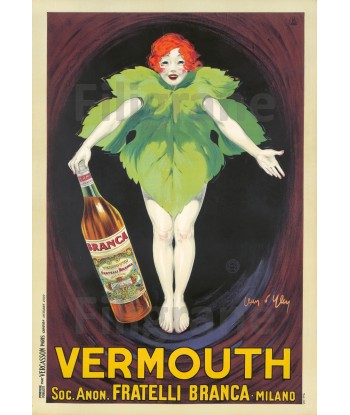 PUB VERMOUTH FRATELLI BRANCA POSTER-POSTER/REPRODUCTION d1 AFFICHE VINTAGE Les magasins à Paris et en Île-de-France