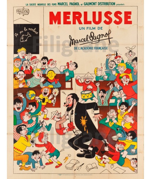 FILM MERLUSSE Rgpo-POSTER/REPRODUCTION d1 AFFICHE VINTAGE de pas cher