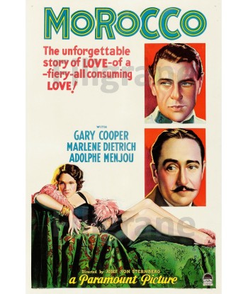 FILM MOROCCO Reuh-POSTER/REPRODUCTION d1 AFFICHE VINTAGE vente chaude votre 