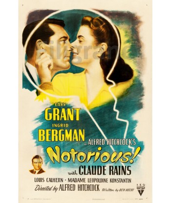 FILM NOTORIOUS Roca-POSTER/REPRODUCTION d1 AFFICHE VINTAGE de la marque