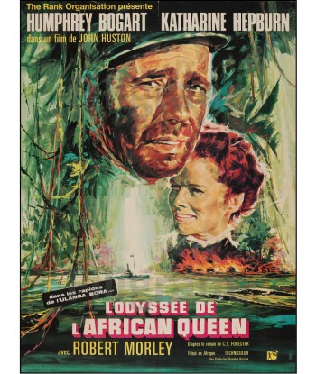 FILM ODYSSéE L'AFRICAN QUEEN Rxaz-REPRODUCTION d1 AFFICHE VINTAGE destockage