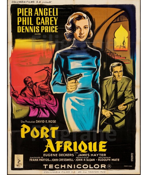 FILM PORT AFRIQUE Rgri-POSTER/REPRODUCTION d1 AFFICHE VINTAGE du meilleur 