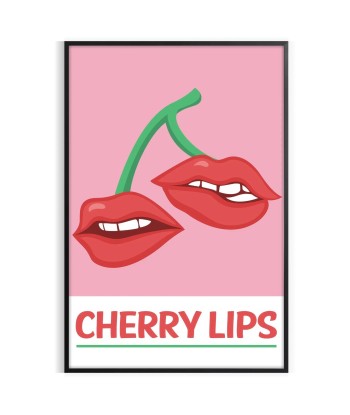 Cherry Lips Popular Wall Print 50% de réduction en Octobre 2024