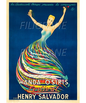 SPECTACLE Wanda OSIRIS Rqck-POSTER/REPRODUCTION d1 AFFICHE VINTAGE la livraison gratuite