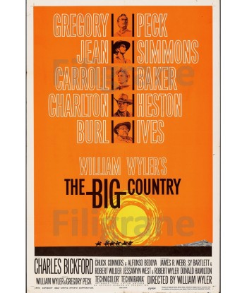 FILM THE BIG COUNTRY Rfab-POSTER/REPRODUCTION d1 AFFICHE VINTAGE vous aussi creer 