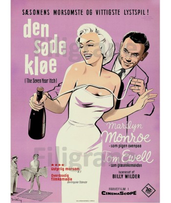 FILM The SEVEN YEAR ITCH Rhoi-POSTER/REPRODUCTION d1 AFFICHE VINTAGE la chaussure