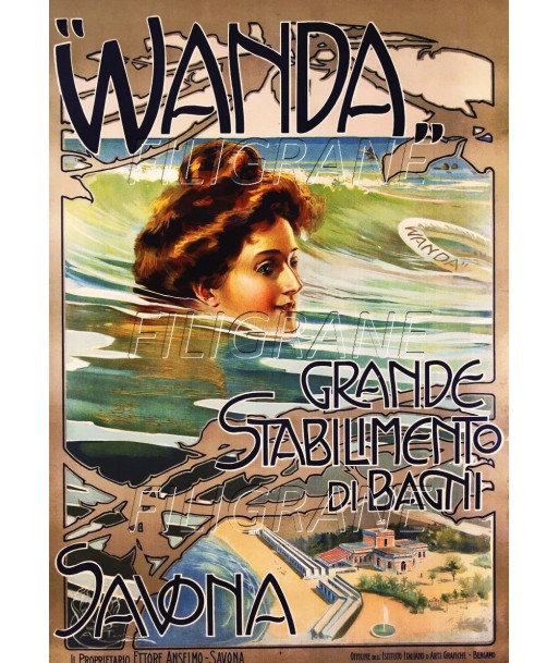 DIVERS WANDA SAVONA Rtys-POSTER/REPRODUCTION d1 AFFICHE VINTAGE chez Cornerstreet bien 