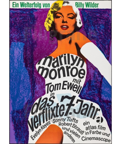 FILM The SEVEN YEAR ITCH Rrxs-POSTER/REPRODUCTION d1 AFFICHE VINTAGE Les êtres humains sont 