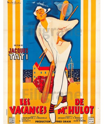 FILM VACANCES de Mr HULOT Rjkp-POSTER/REPRODUCTION d1 AFFICHE VINTAGE Comparez plus de prix