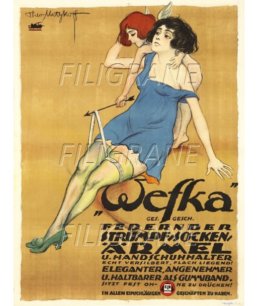 DIVERS WEFKA Rsea-POSTER/REPRODUCTION d1 AFFICHE VINTAGE Amélioration de cerveau avec