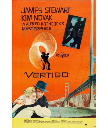 FILM VERTIGO Rakg-POSTER/REPRODUCTION d1 AFFICHE VINTAGE hantent personnes