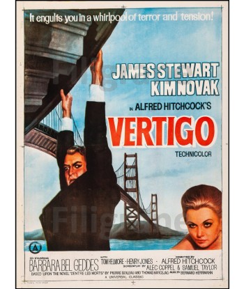 FILM VERTIGO Rjzr-POSTER/REPRODUCTION d1 AFFICHE VINTAGE ou a consommer sur place