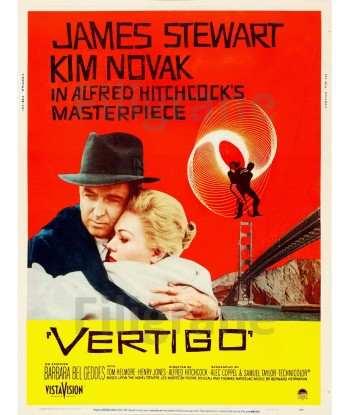 FILM VERTIGO Rpfc-POSTER/REPRODUCTION d1 AFFICHE VINTAGE d'Europe débarque