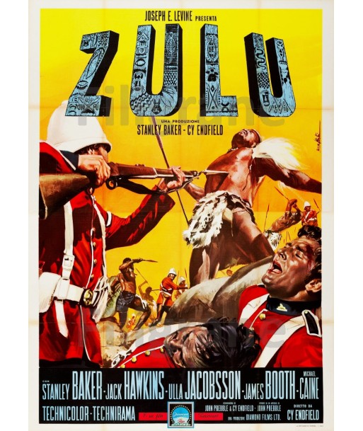 FILM ZULU Rewj-POSTER/REPRODUCTION d1 AFFICHE VINTAGE la chaussure