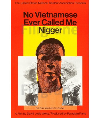 FILM NO VIETNAMESE EVER CALLED ME NIGGER-REPRODUCTION d1 AFFICHE VINTAGE Fin de série