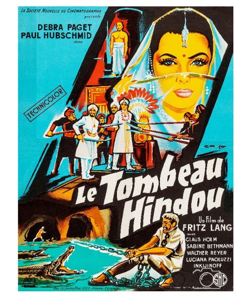 FILM Le TOMBEAU HINDOU Fritz LANG-POSTER/REPRODUCTION d1 AFFICHE VINTAGE JUSQU'A -70%! 