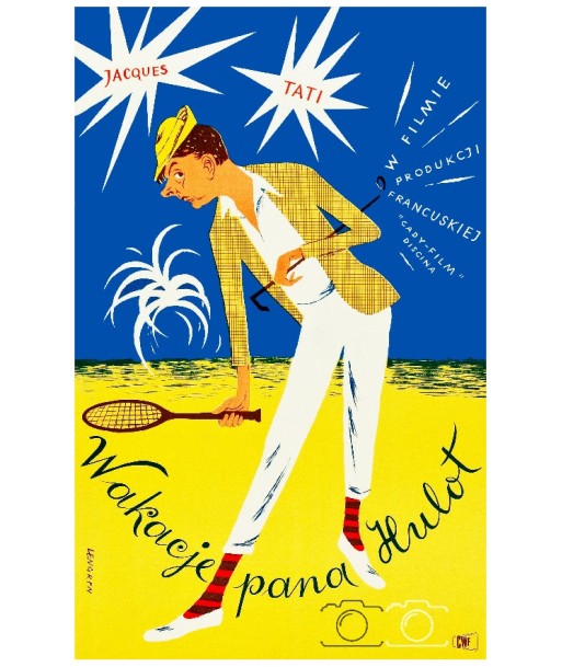 FILM Mr HULOT's HOLIDAY TATI Rtqe-POSTER/REPRODUCTION d1 AFFICHE VINTAGE Faites des économies