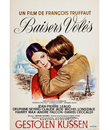 FILM BAISERS VOLéS TRUFFAUT Recw-POSTER/REPRODUCTION d1 AFFICHE VINTAGE de France