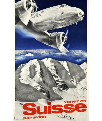 AIRLINES SUISSE Rtta-POSTER/REPRODUCTION  d1 AFFICHE VINTAGE shop