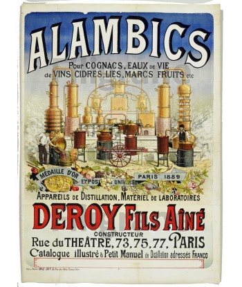 ALAMBICS DEROY Ryiw-POSTER/REPRODUCTION  d1 AFFICHE VINTAGE Découvrez la collection