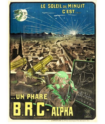 B.R.C ALPHA LUNETTE Rysj-POSTER/REPRODUCTION  d1 AFFICHE VINTAGE plus qu'un jeu 