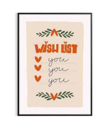 Wish List Print hantent personnes