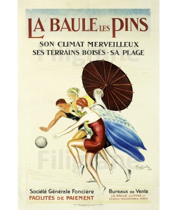 BAULE les PINS Rgmq-POSTER/REPRODUCTION  d1 AFFICHE VINTAGE pas cher 