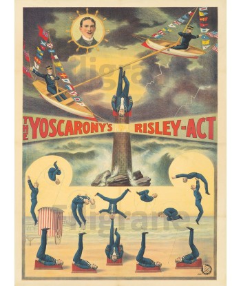 DIVERS YOSCARONY'S RISLEY ACT Rabo-POSTER/REPRODUCTION d1 AFFICHE VINTAGE en stock