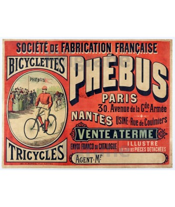 BICYCLETTES PHéBUS Rsom-POSTER/REPRODUCTION  d1 AFFICHE VINTAGE ou a consommer sur place