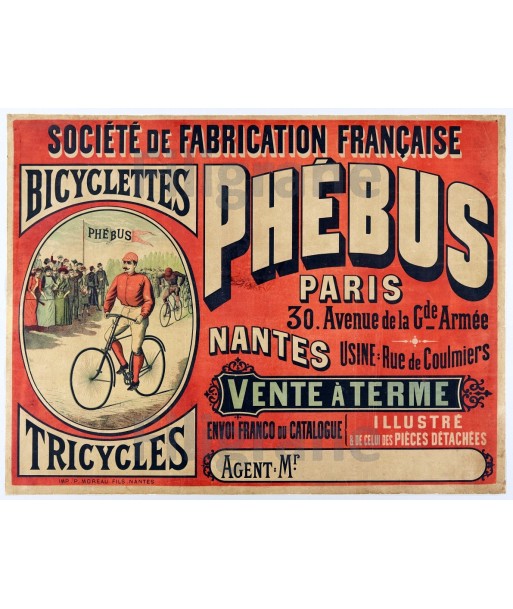 BICYCLETTES PHéBUS Rsom-POSTER/REPRODUCTION  d1 AFFICHE VINTAGE ou a consommer sur place