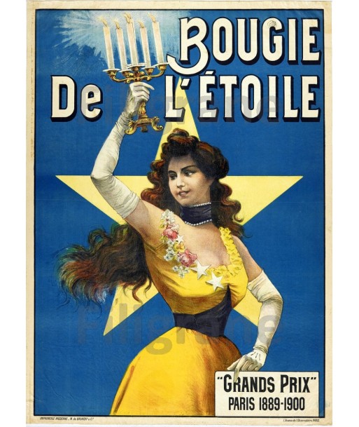 BOUGIE de L'ETOILE Rnqv-POSTER/REPRODUCTION  d1 AFFICHE VINTAGE Toutes les collections ici