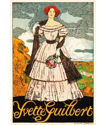 SPECTACLE Yvette GUILBERT Rhyq-POSTER/REPRODUCTION d1 AFFICHE VINTAGE suggérées chez