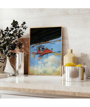 Airplane Travel Poster Wall Art pas chere