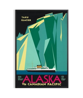 Alaska Travel Poster Art 2 - 3 jours ouvrés.