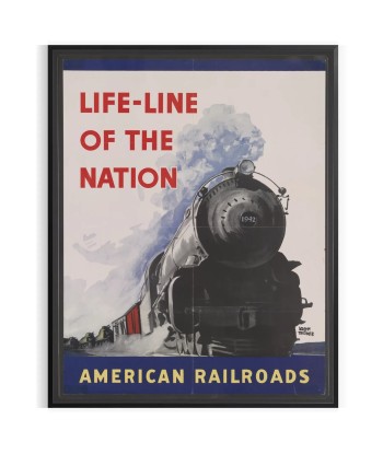 American Railroads Travel Poster Art Print pas cher 