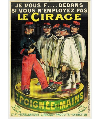 CIRAGE LA POIGNéE de MAIN Rmcm-POSTER/REPRODUCTION  d1 AFFICHE VINTAGE 2023