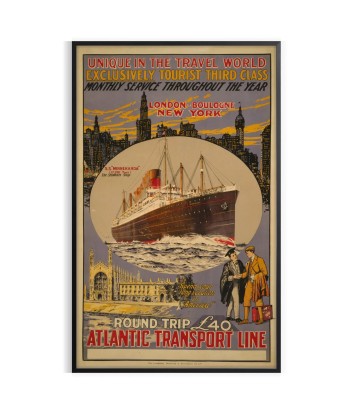 Atlantic Transport Line Boat Travel Poster Art acheter en ligne