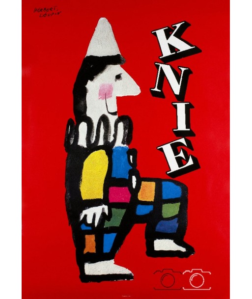 CIRQUE KNIE CLOWN Roak-POSTER/REPRODUCTION  d1 AFFICHE VINTAGE en ligne