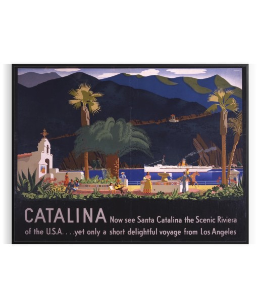 Catalina Travel Poster Art les ctes