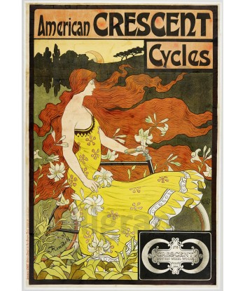 CRESCENT VéLO/CYCLES Rmey-POSTER/REPRODUCTION  d1 AFFICHE VINTAGE acheter